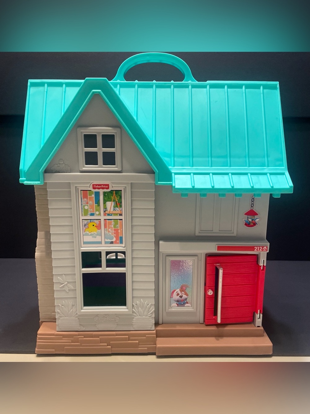 Fisher-Price Little People (Big Helpers) Home Imaginative Blue/Teal Play House